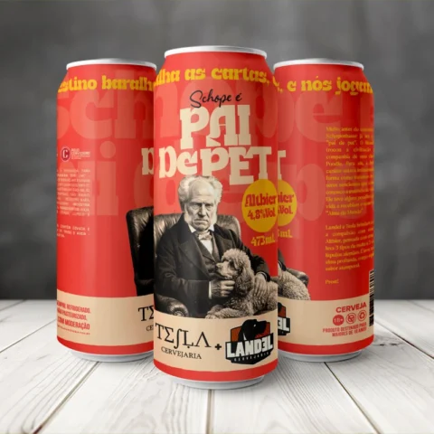 Cerveja Tesla Schope é Pai de Pet Altbier 473ml