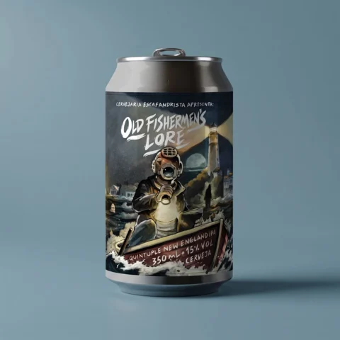 Cerveja Escafandrista Old Fishermen's Lore Quintuple New England Ipa 350ml
