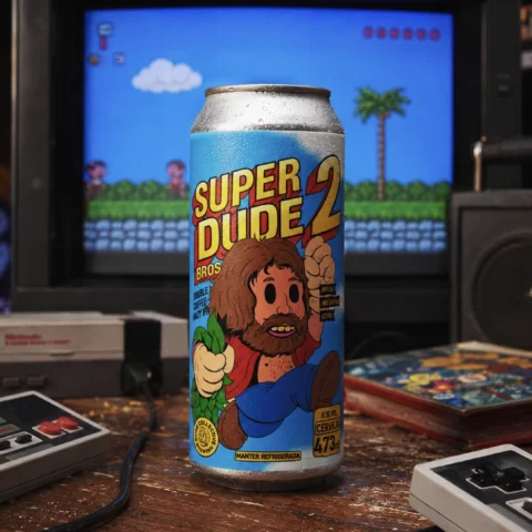 Cerveja Dude Super Dude Bros 2 Double Ipa 473ml