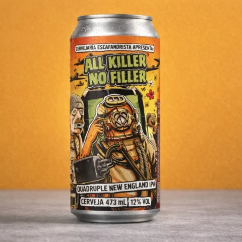 Cerveja Escafandrista All Killer, No Filler Quadruple Neipa 473ml