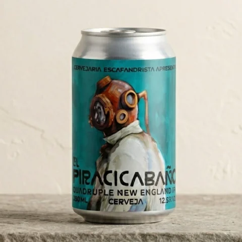 Cerveja Escafandrista El Piracicabano Quadruple Neipa 350ml