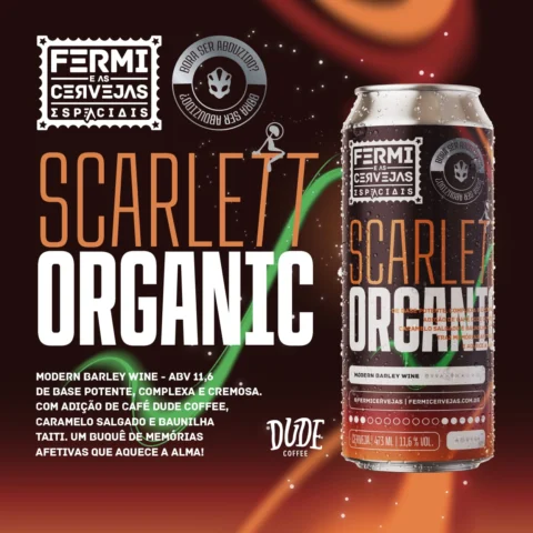 Cerveja Fermi Scarlett Organic Barley Wine 473ml
