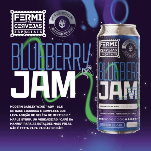 Cerveja Fermi Blueberry Jam Barley Wine 473ml