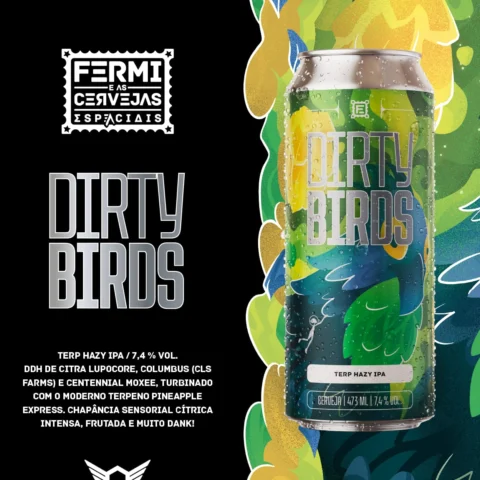 Cerveja Fermi Dirty Birds Ipa 473ml