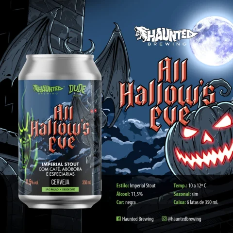 Cerveja Haunted All Hallow´S Eve Imperial Pastry Stout 350ml
