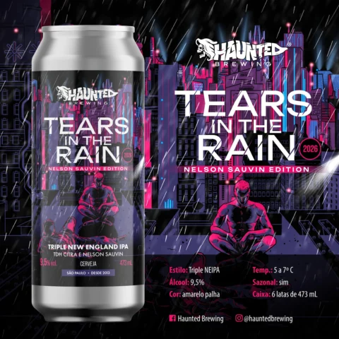 Cerveja Haunted Tears In The Rain Triple Neipa 473ml
