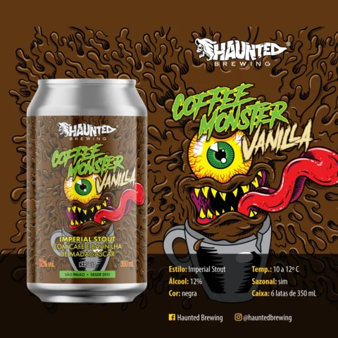 Cerveja Haunted Coffee Monster Imperial Pastry Stout 350ml