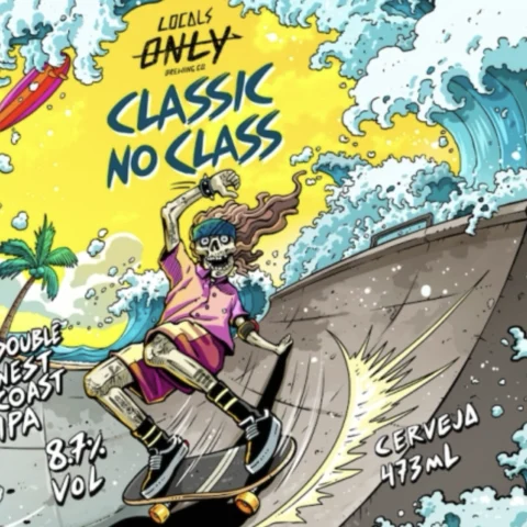 Cerveja Locals Only Classic No Class Double West Coast Ipa 473ml