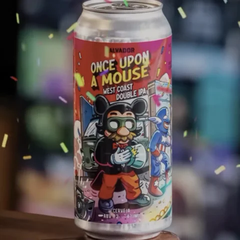 Cerveja Salvador Once Upon a Mouse Double West Coast Ipa 473ml