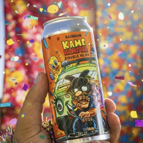 Cerveja Salvador Kame Hame Há Double Neipa 473ml