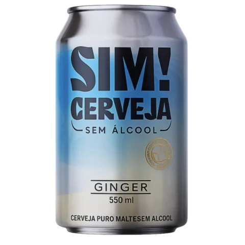 Cerveja Sem Álcool Sim Sim! Ginger Ginger Pilsen Sem Alcool 350ml