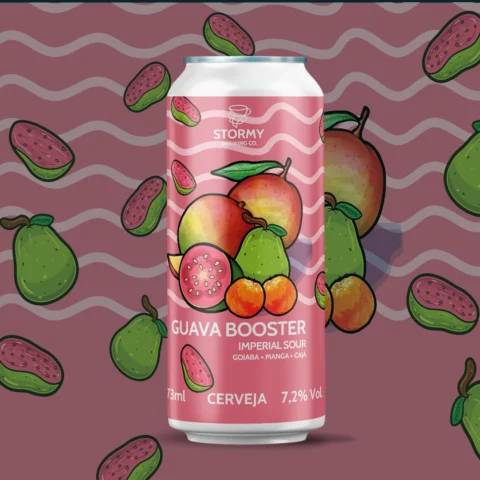 Cerveja Stormy Guava Booster Imperial Sour 473ml