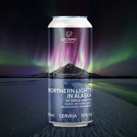 Cerveja Stormy Northern Lights In Alaska Triple Neipa 473ml