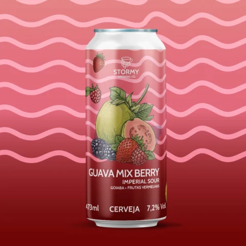 Cerveja Stormy Guava Mix Berry Imperial Sour 473ml