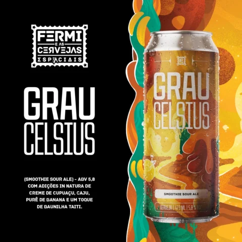 Cerveja Fermi Grau Celsius Smoothie Sour Ale 473ml