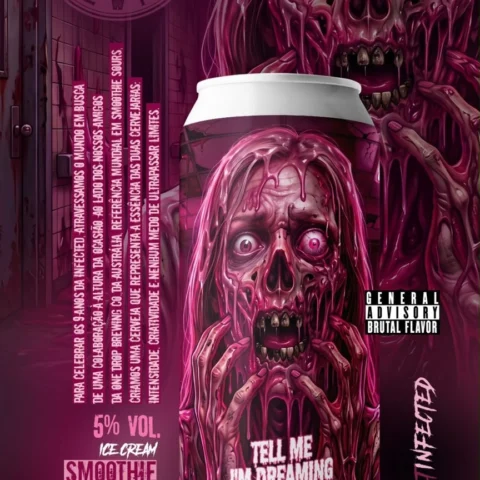 Cerveja Infected Brewing Tell Me I'm Dreaming Ice Cream Smoothie Sour 473ml