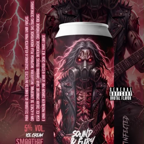 Cerveja Infected Brewing Sound & Fury Ice Cream Smoothie Sour 473ml