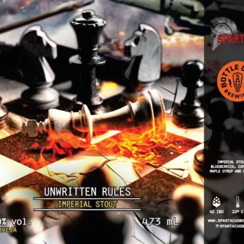Cerveja Spartacus Unwritten Rules Imperial Stout 473ml
