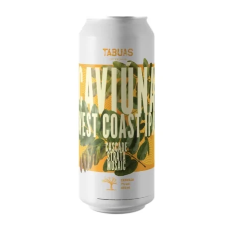 Cerveja Tábuas Caviúna West Coast Ipa 473ml